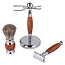 Man Safety Razor Set with Shave Brush and Razor Stand