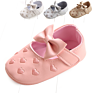 Mary Jane Flats Baby Girls Shoes Pu Soft Sole Bow Prewalker 0-15 Months