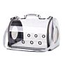Material Casual Breathable Clear Pet Carrier Handbag Transparent Shoulder Crossbody Cat Dog Carrier Travel Bag