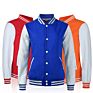 Men Unisex Button down College Letterman Bomber Jackets Baseball Varsity Jacket