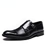 Men's Dress Shoes Oxford Shoes Business Formal Wear Genuine Leather Men's British Black with Buckle