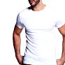Mens Muscle Slim Fit Cotton Blank Gym T Shirt