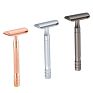 Mens Straight Blades Safety Razor Brass Stainless Steel Double Edge Shaving Razor