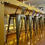 Metal Barstool Chairs Vintage Industrial Metal Chaise De Bar Restaurant Antique Stools with Wooden Seat For