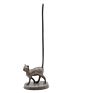 Metal Cast Iron Handicrafts Cat Paper Towel Holder for Home Decoration Kitchen Standing