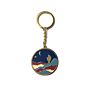 Metal Customized Engraving Logo Desert Moon Enamel Keychain