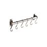 Metal Wall Mount Pot Pan Hanging Rack Kitchen Cookware Storage Organizer Holder