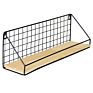 Metal Wall Shelf Commercial Wall-Mounted Decorative Storage Rack Household Cosmetic Storage Wall Shelf