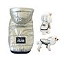 Metallic Color Puppy Costume Silver Pet Cat Jacket