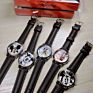 Mickey Mouse Kids Watch Children Leather Strap Quartz Watches Boy Girl Birthday Gift Clock Young Man Happy Time Top