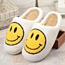 Microterry Fashionable Fluffy Comfortable Happy Face Smiley Face Home Slippers for Women Lady