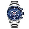 Dress Watches Navy Blue Wristwatch For Men Wrist Watch Quartz