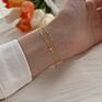 Minimalist 925 Sterling Silver Cross Bracelet Gold Plated Layered Bracelet for Women