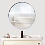 Modern round Wall Mirror with Aluminium Frame Bath Mirror