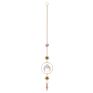 Moon Wind Chime Crystal Prism Hanging Chandelier Engraved Sun Catcher Prisms