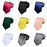 Most Popular of All Black Plain Ties Solid Color Satin Tie