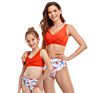 Mother Daughter Swimwear Bikini Bathing Swimming Suit Beachwear Family Matching Mom Kid Clothes