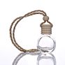 Mub Empty Flat round 8Ml Car Diffuser Bottle Hanging Air Freshener Glass Bottles for Auto