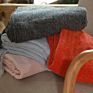 Mult Color Chunky Chenille Hand-Woven Knitted Throw Blanket with Tassel