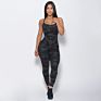 Multi Colors Gym Bodysuit Halter Sleeveless Workout Women Jumpsuit