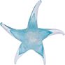 Murano Handicraft Glass Starfish for Paperweight and Home Decoration