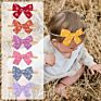 N0325 Baby Girl Nylon Headband Cotton Line Fabric Hair Bow Toddler Cloth Hair Accessories Floral Headwrap Hair Band Super Soft