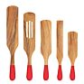 Natural Acacia Spatula Set Wood Spoons for Cooking Spurtles Kitchen Cooking Utensils