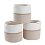 Natural Cotton Rope Storage Baskets round Woven Basket Home Decoration Laundry Hamper Rope Basket with Handles