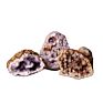 Natural Crystal Cluster Mineral Specimen Pink Purple Agate Geode Stone Agate Rough Stone for Healing