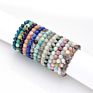 Natural Gemstone Bangles Healing Stone Beads Bracelets for Women Jewelry Pulsera Mujeres