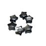 Natural Small Silver Obsidian Crystal Carving Star for Decoration Pendant