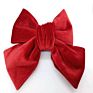 Net Red Flannel Red Big Bow Hairpin Adult Hair Clip Turn Back Spring Clip Headdress