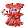 Newborn Baby Girls Outfits 2 Pcs Shorts Suits Printed Milk Silk Ready to Ship Kids Sets