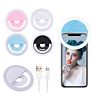 Newest Rechargeable 3-Level Brightness Makeup Mobile Phone Led Selfie Ring Light