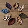 Newest Vintage Leather Jewelry Accept Small Order Leopard Leather Earrings Stocks Selling Colorful Earrings