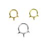 Newness 18G 16G 316L Surgical Steel Hinged Segment Ring with Spikes Body Jewelry/Piercing Jewelry