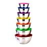 Non Stick Ramen Bowl Pet Modern Dishwasher Salad Safe Stainless Steel Mixing Bowls with Lids Prep Bowls 7Pcs Set