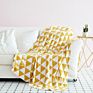 Nordic Cotton Knitted Geometric Pattern Modern Popular Blanket for Sofa Decoration