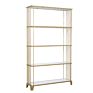 Nordic Living Room Iron Screen Floor Standing Gold Loft Art Creative Iron Multi Layer Bookshelf