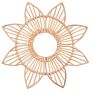 Nordic Rattan Crafts Eye Mirror Holder Frame Creative Wall-Mounted Decoration Salon Wall Art for Bathroom Washroom Espejo Mimbre