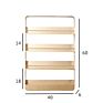 Nordic Wall Cosmetics Display Rack Nail Polish Lipstick Shelf Multi - Layer Creative Gold Shelf Table