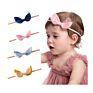 Nylon Kid Girl Newborn Double Lace Bow Set Accessory Cotton Little Knot Elastic Toddler Baby Headband