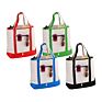 Open Top Heavy Duty Deluxe Canvas Tote Bag with Outer Pocket