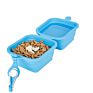 Outdoor Portable Dog Collapsable Bowl Dog Foldable Bowl Dog Bowls Silicone 2 in 1 Foldable
