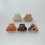 Package Plastic Shell Curved Leopard Small Hair Clamp Clips Hairclips Cellulose Acetate Kids Mini Hair Claws for Babies