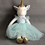 Peluche Unicorn Toy with Crown Plush Unicorn Toys for Vanlentine's Day Gift Toy