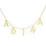 Personalized Jewelry Stainless Steel Name Letter Charm Necklace Solid Block Name Necklace for Women Gifts