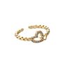 Personalized Stackable Cubic Zirconia Peach Heart Engagement Wedding Promise Toppik Accessories Love Knot Pinky Joint Ring