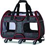 Pet Carrier Airline Approved Expandable Soft-Sided Dog Carrier Pet Travel Bag Safe and Easy for Cats and Dogs