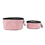 Pink Perfect for Medium to Large Dog Designed Foldable Pet Bowls for Cats and Dogs